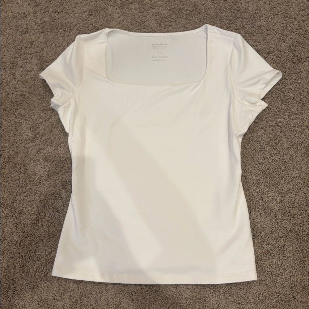 Classic White Short Sleeve Top